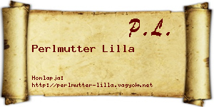 Perlmutter Lilla névjegykártya